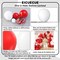 200PCS Red and White Balloon Garland Arch Kit with Star & Confetti Balloons – Valentine’s Day, Christmas, Engagement, Birthday & Anniversary Party Decorations (5–22 Inch Mix)